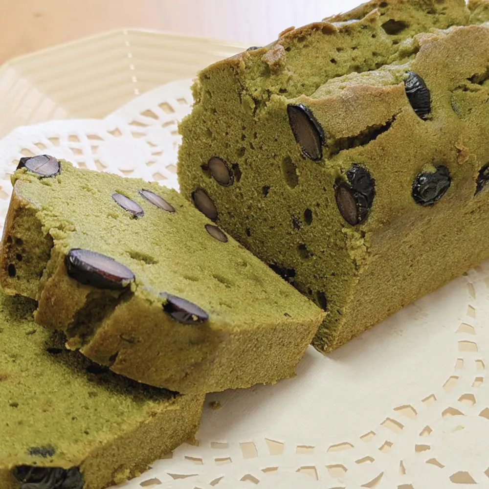 パウンドケーキ抹茶黒豆